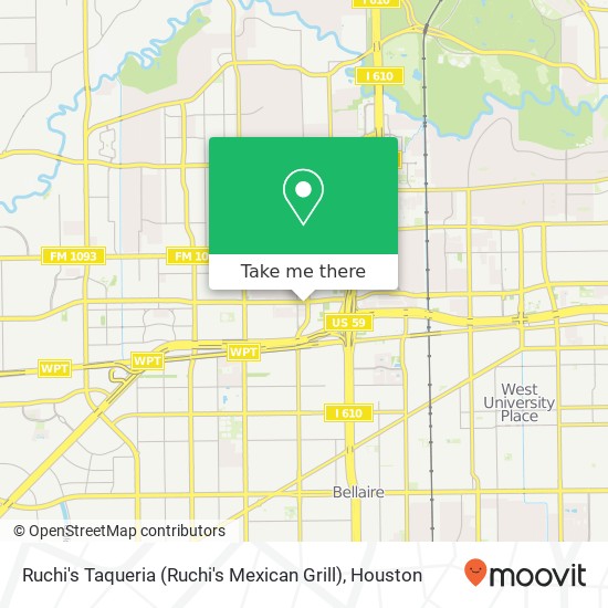 Mapa de Ruchi's Taqueria (Ruchi's Mexican Grill)