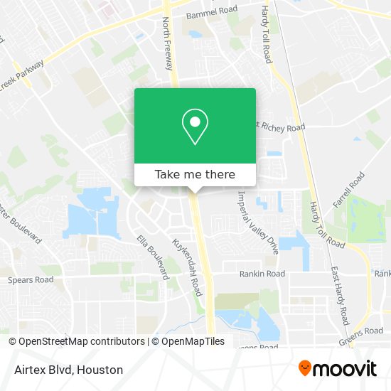 Airtex Blvd map