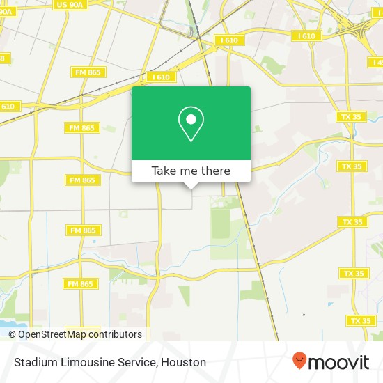 Stadium Limousine Service map