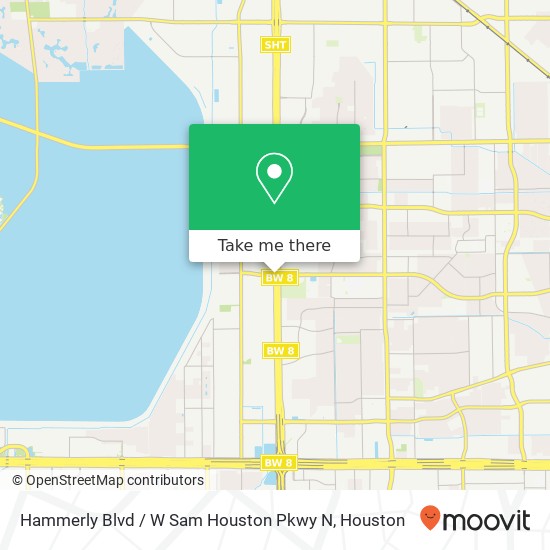 Mapa de Hammerly Blvd / W Sam Houston Pkwy N