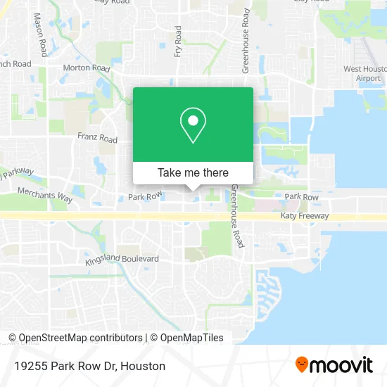 19255 Park Row Dr map