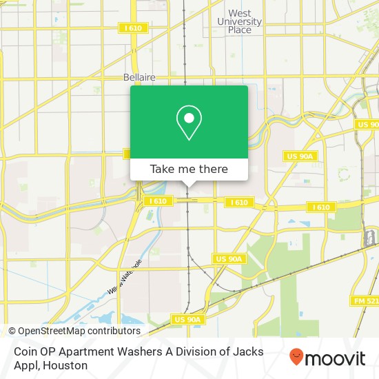 Mapa de Coin OP Apartment Washers A Division of Jacks Appl