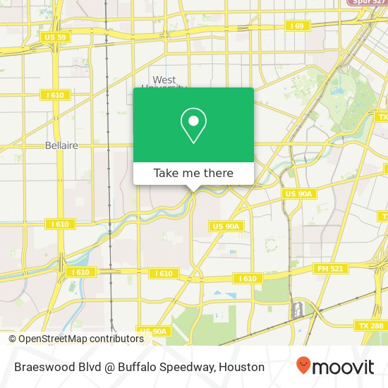 Braeswood Blvd @ Buffalo Speedway map