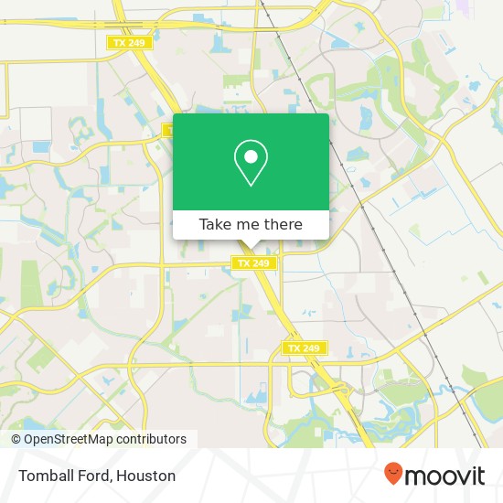 Tomball Ford map