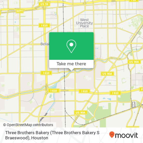 Mapa de Three Brothers Bakery (Three Brothers Bakery S Braeswood)