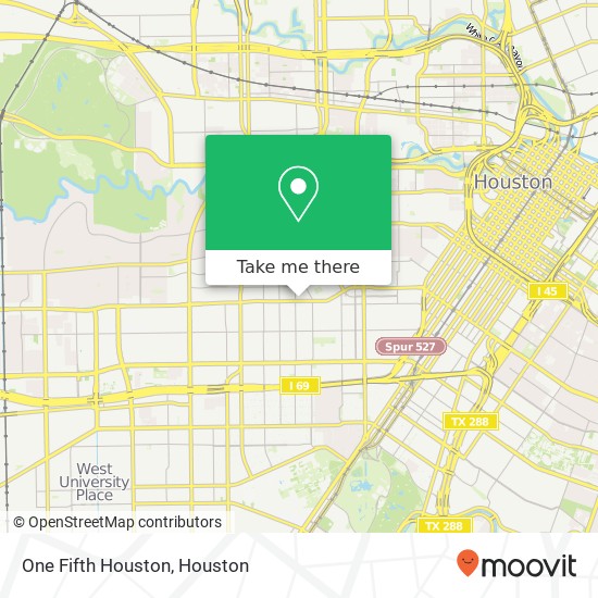 Mapa de One Fifth Houston