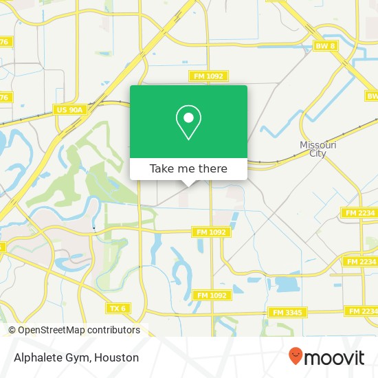 How to get to Alphalete Gym in Houston by Bus?