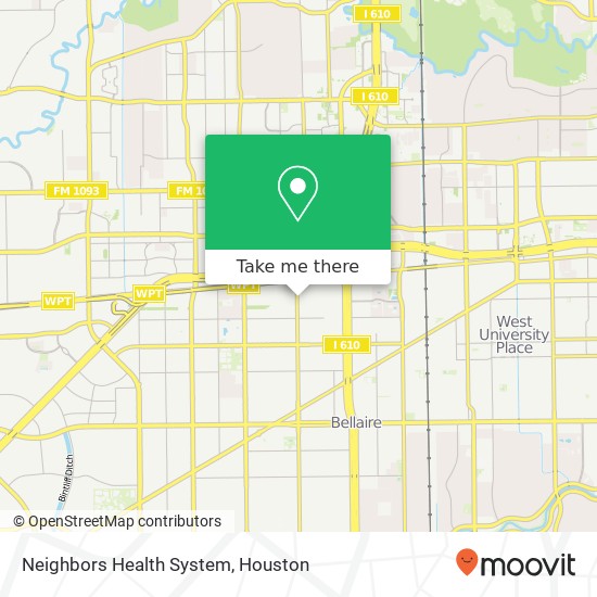 Mapa de Neighbors Health System