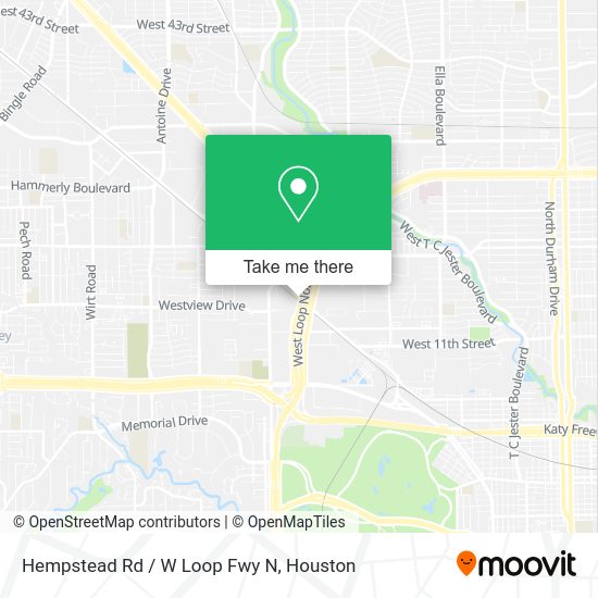 Hempstead Rd / W Loop Fwy N map