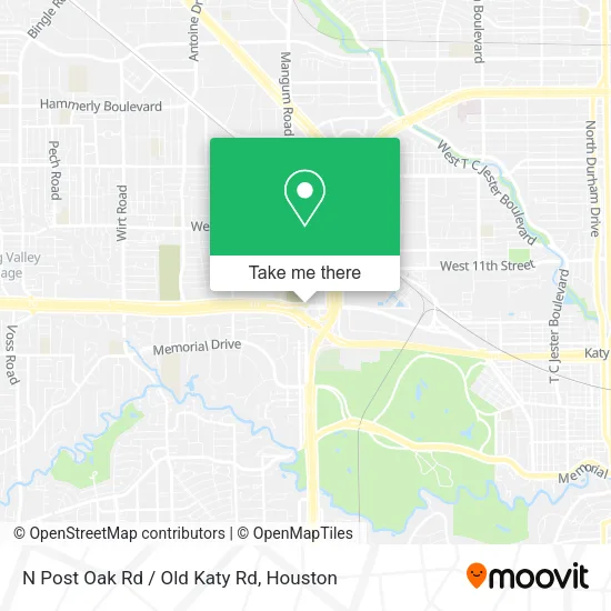Mapa de N Post Oak Rd / Old Katy Rd