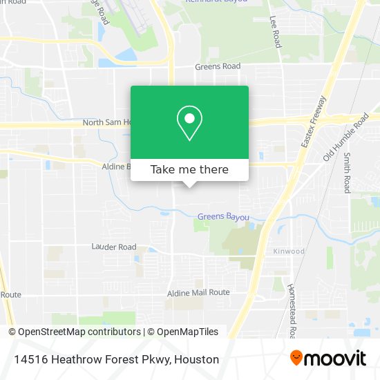 Mapa de 14516 Heathrow Forest Pkwy