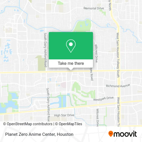 Mapa de Planet Zero Anime Center