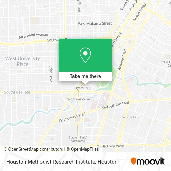 Houston Methodist Research Institute map