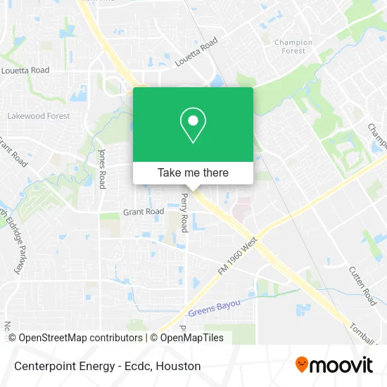 Centerpoint Energy - Ecdc map