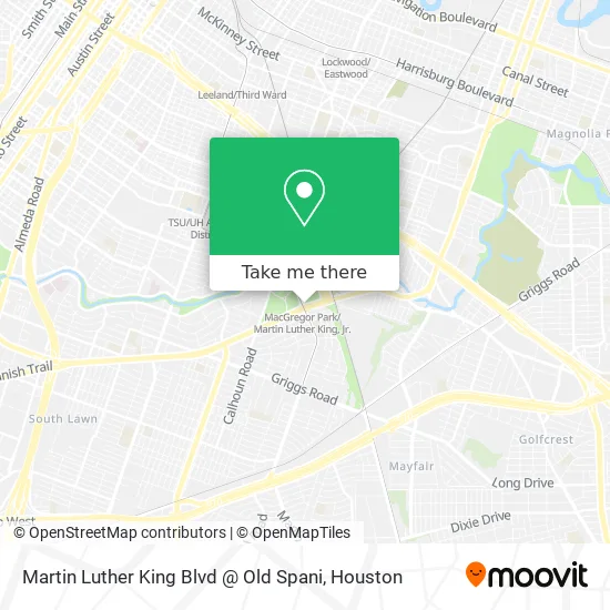 Mapa de Martin Luther King Blvd @ Old Spani