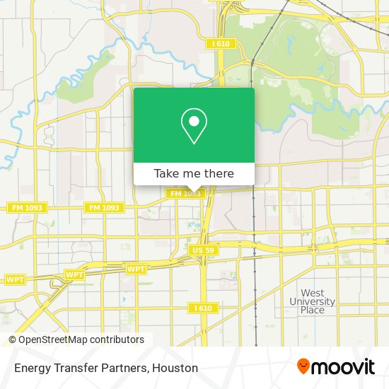 Mapa de Energy Transfer Partners