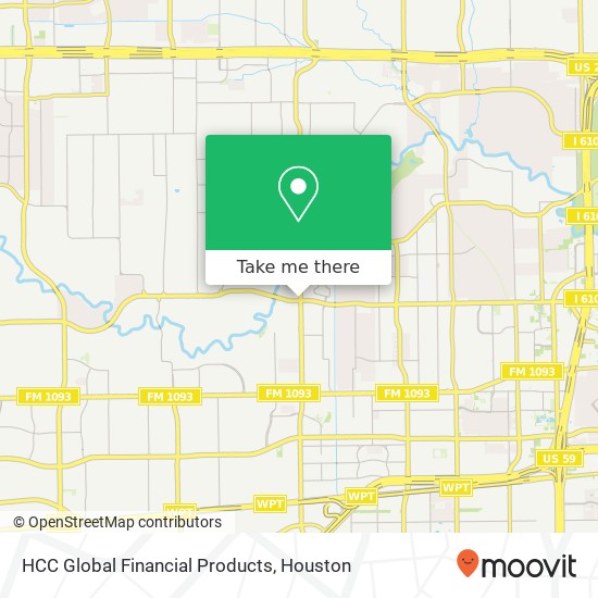 Mapa de HCC Global Financial Products