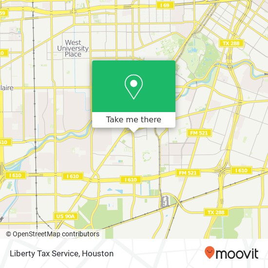 Mapa de Liberty Tax Service