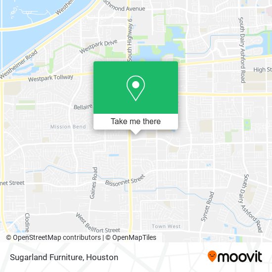 Sugarland Furniture map