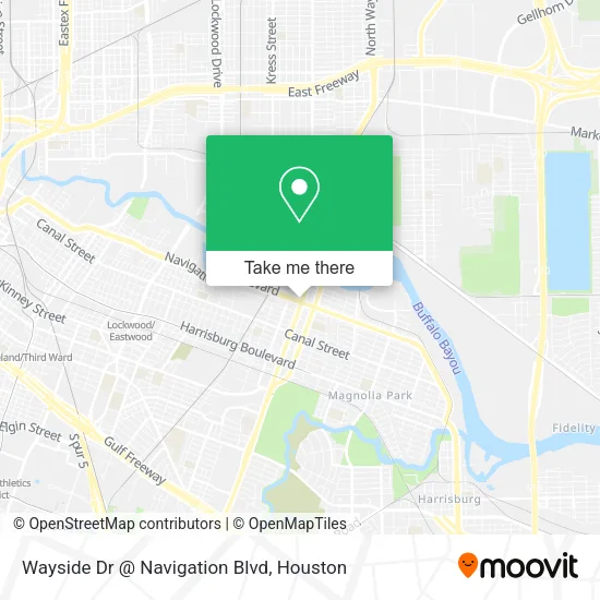 Mapa de Wayside Dr @ Navigation Blvd