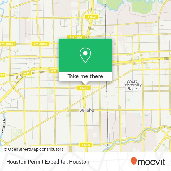 Houston Permit Expediter map