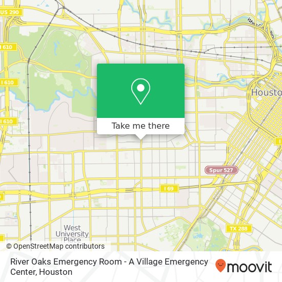 River Oaks Emergency Room - A Village Emergency Center map