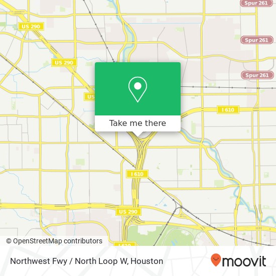 Northwest Fwy / North Loop W map