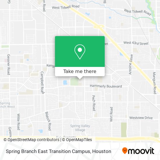 Spring Branch East Transition Campus map