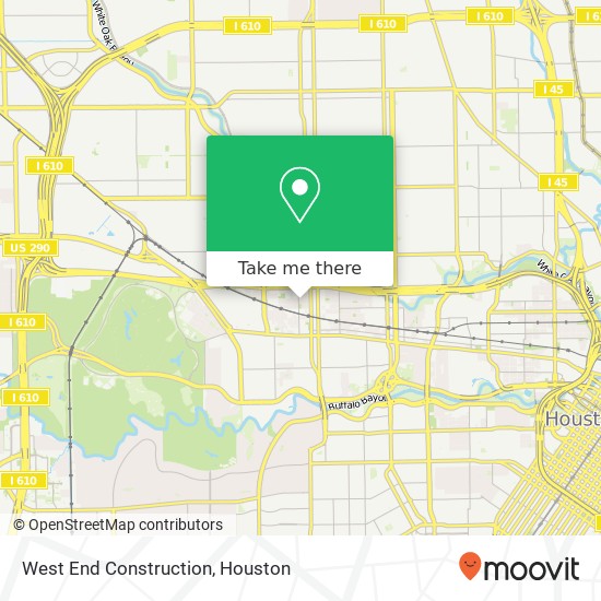 West End Construction map