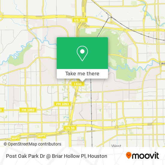 Mapa de Post Oak Park Dr @ Briar Hollow Pl