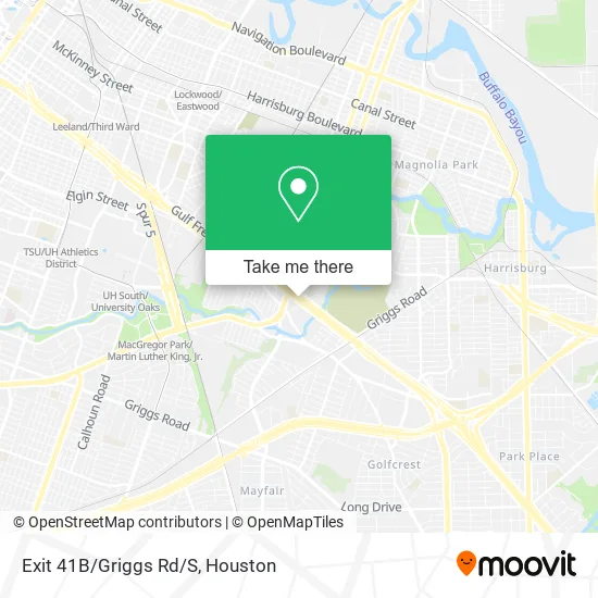 Exit 41B/Griggs Rd/S map