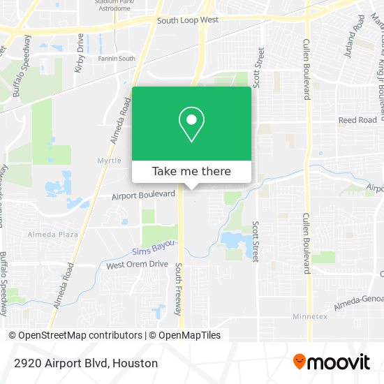 2920 Airport Blvd map