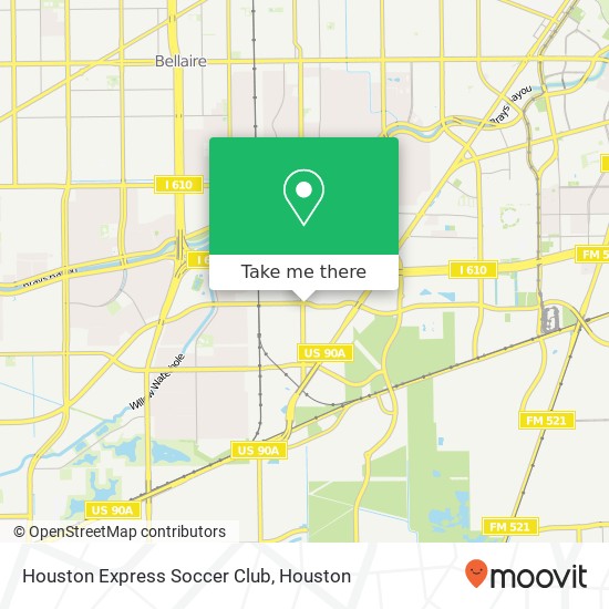 Mapa de Houston Express Soccer Club