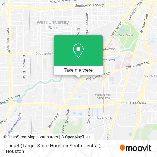 Target (Target Store Houston-South-Central) map