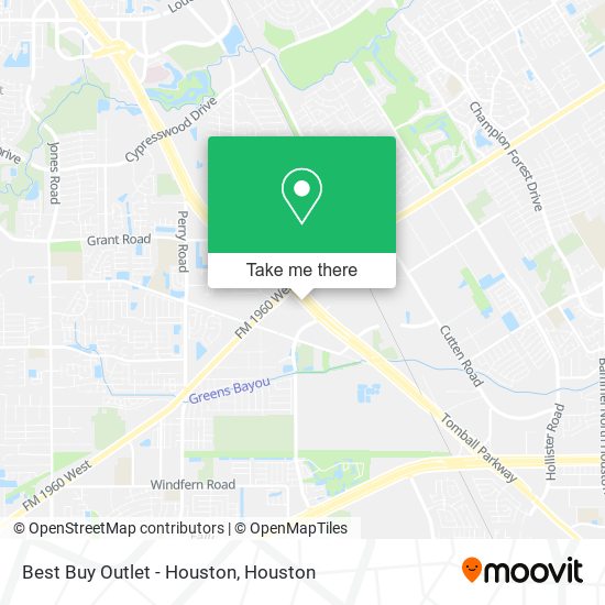 Best Buy Outlet - Houston map