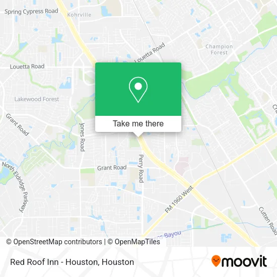 Mapa de Red Roof Inn - Houston