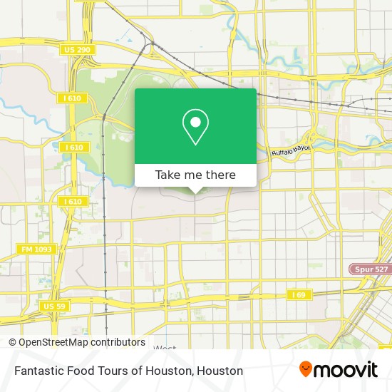 Fantastic Food Tours of Houston map