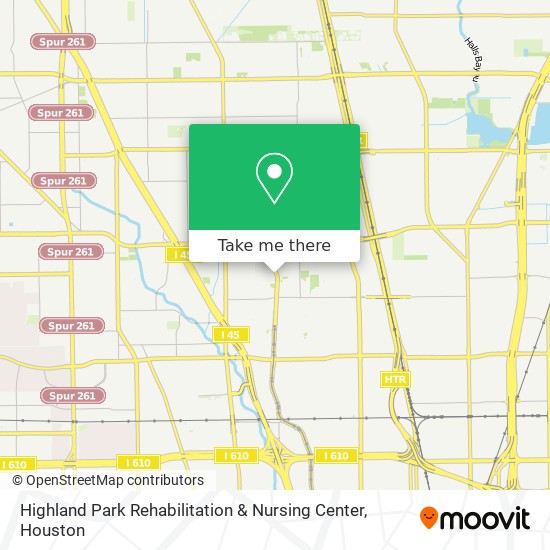 Highland Park Rehabilitation & Nursing Center map