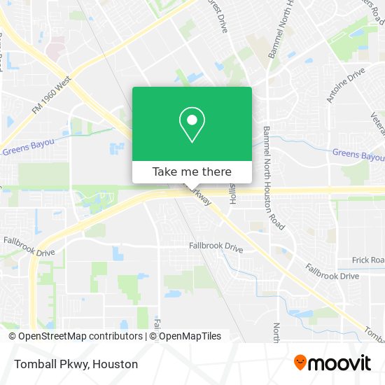 Tomball Pkwy map