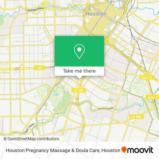 Houston Pregnancy Massage & Doula Care map