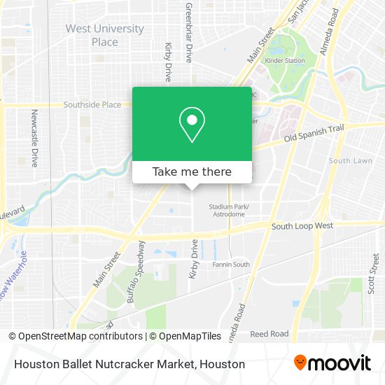 Houston Ballet Nutcracker Market map