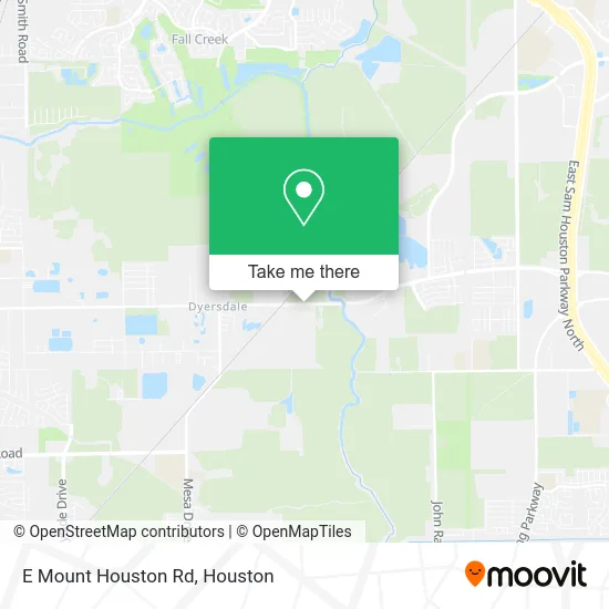 E Mount Houston Rd map