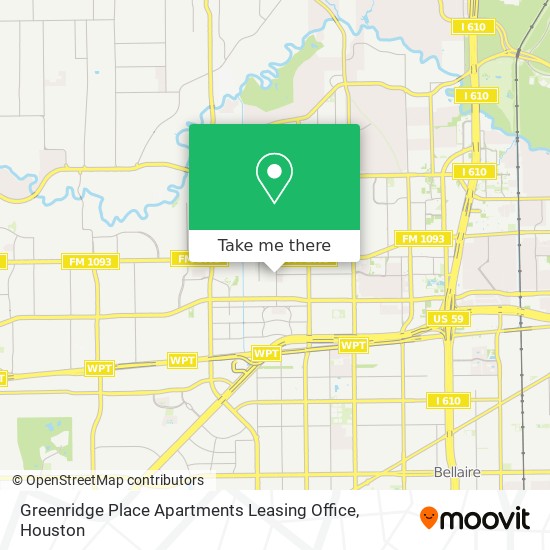 Mapa de Greenridge Place Apartments Leasing Office