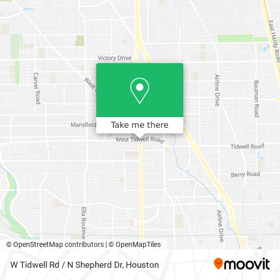 Mapa de W Tidwell Rd / N Shepherd Dr