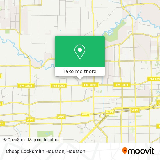 Cheap Locksmith Houston map
