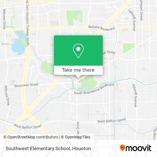 Southwest Elementary School map