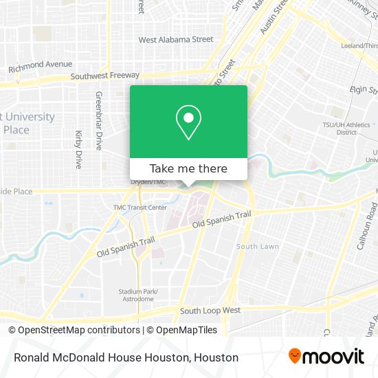 Mapa de Ronald McDonald House Houston