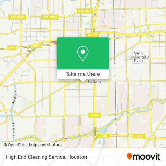 High End Cleaning Service map