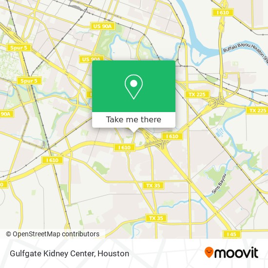 Mapa de Gulfgate Kidney Center