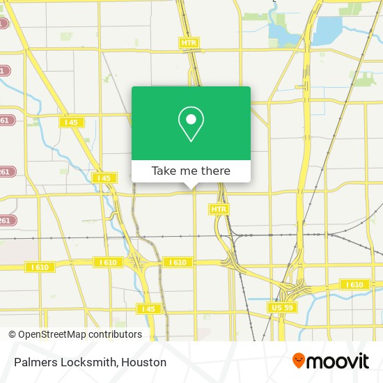 Palmers Locksmith map